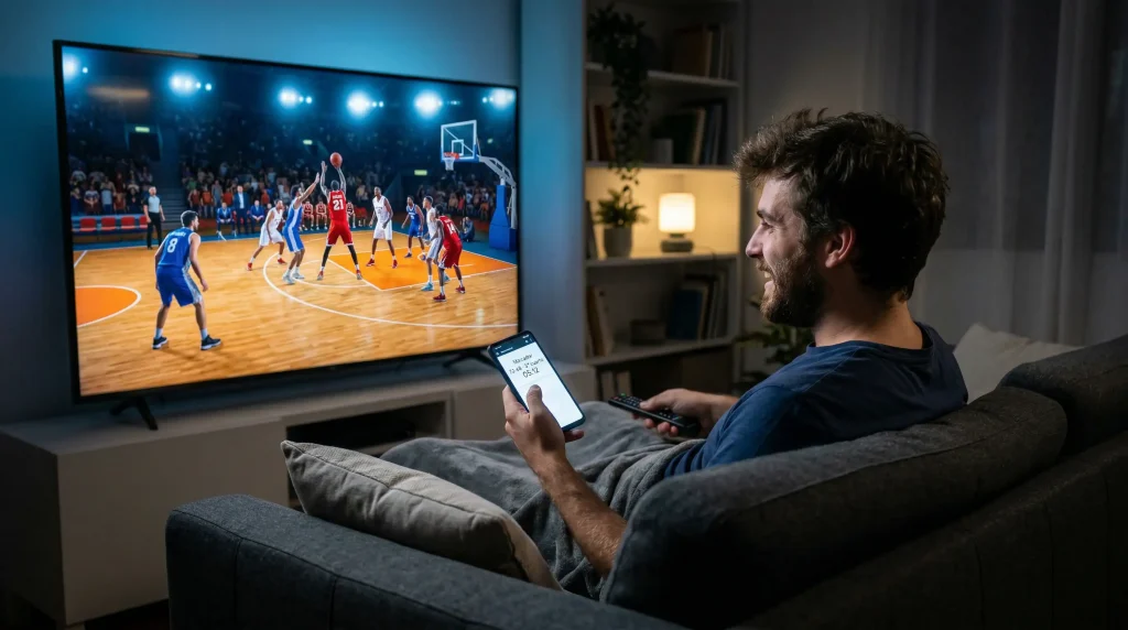 Apuestas NBA en vivo con partido de baloncesto en directo